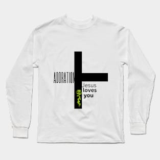 ADORATION JESUS LOVES YOU T SHIRT Long Sleeve T-Shirt